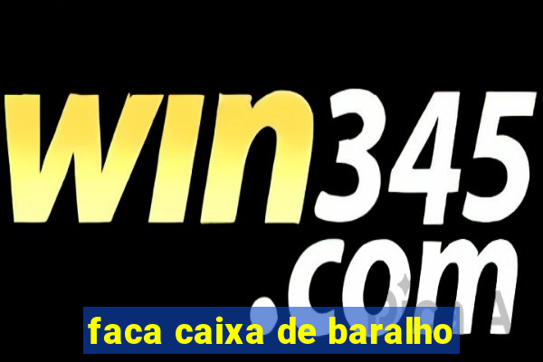 faca caixa de baralho